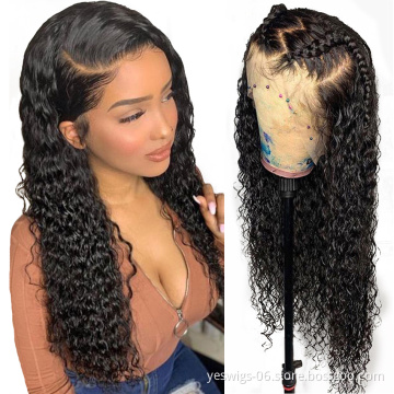 Wholesale Raw Indian Virgin Hair HD Lace Frontal Wig Women Curly Wig Full Swiss Lace Front Closure Human Hair Wig Kinky Curly